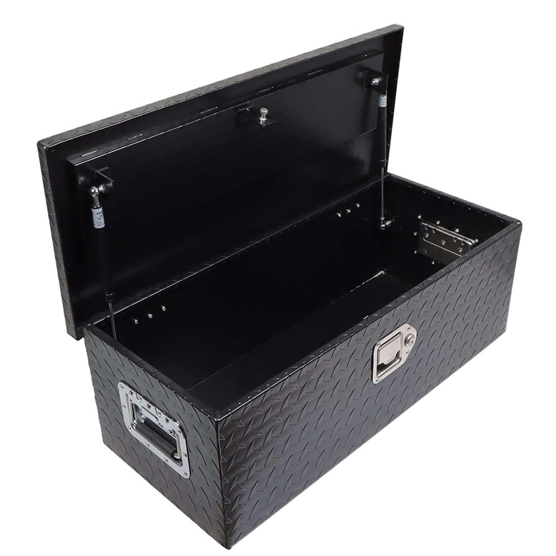 30in Aluminum Pickup Truck Tool Box with Lock & Side Handle - Heavy Duty Black Storage for Tools & Equipment | Perfect for Truck Bed Organization & Work Site Security