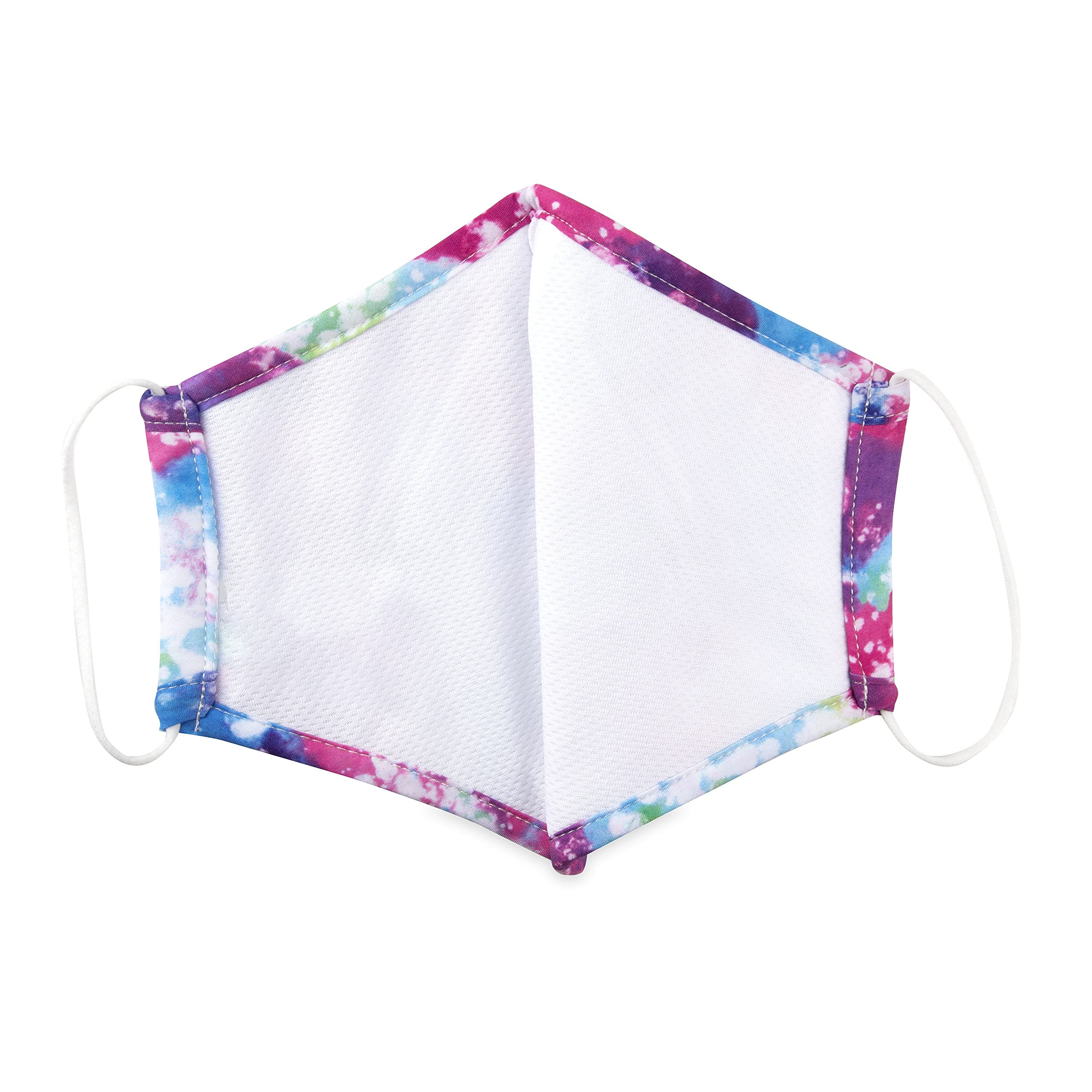 Nuby Dr. Talbot's Washable Cloth Face Mask for Kids - Reusable Rainbow Watercolor Cup Design, 1 Pack, Ages 13+ - Perfect for School, Travel & Daily Protection