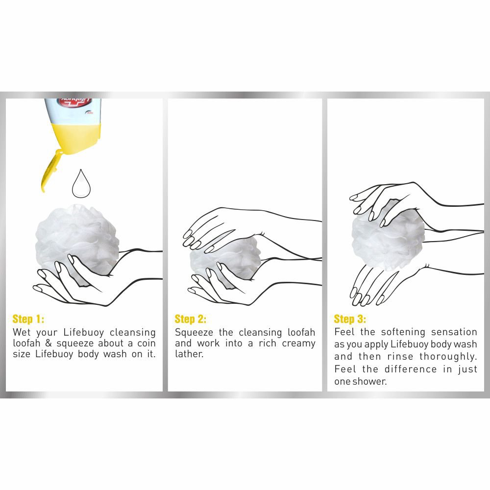 Lifebuoy Lemon Fresh Antibacterial Body Wash - 300ml for Refreshing Shower & Daily Hygiene - Ideal for Gym, Travel & Family Use