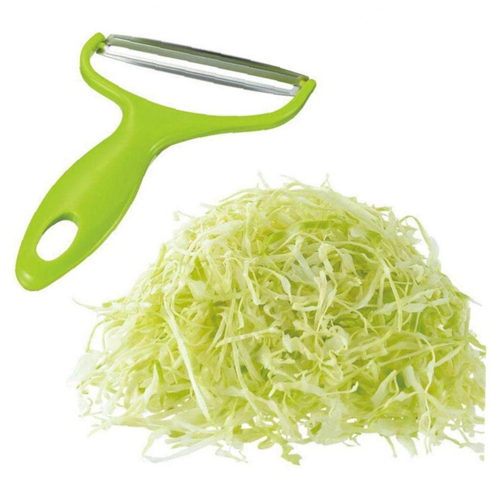 Premium Stainless Steel Cabbage Grater & Vegetable Slicer - Multi-Purpose Potato Peeler, Salad Maker for Kitchen - Perfect for Meal Prep, Coleslaw, and Healthy Cooking