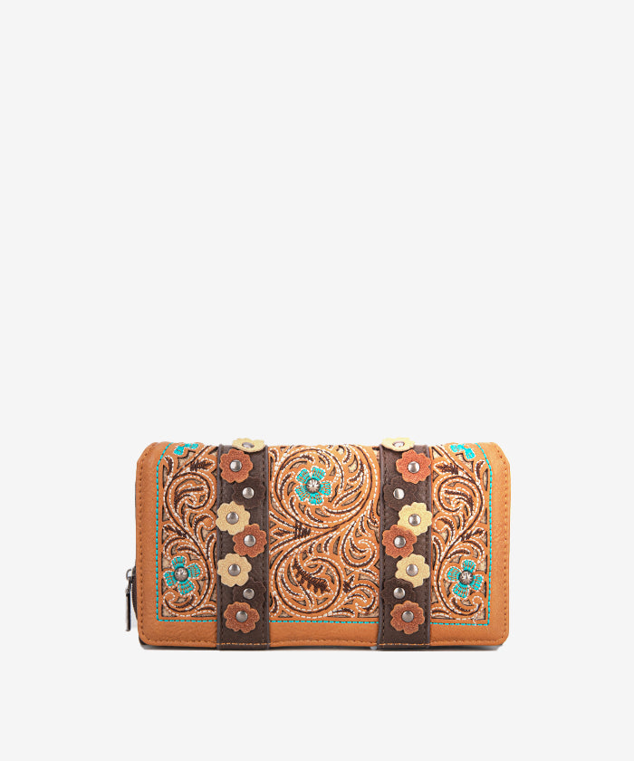 Montana West Embroidered Floral Cut Out Tote Bag for Women - Stylish Handbag for Work, Travel & Shopping