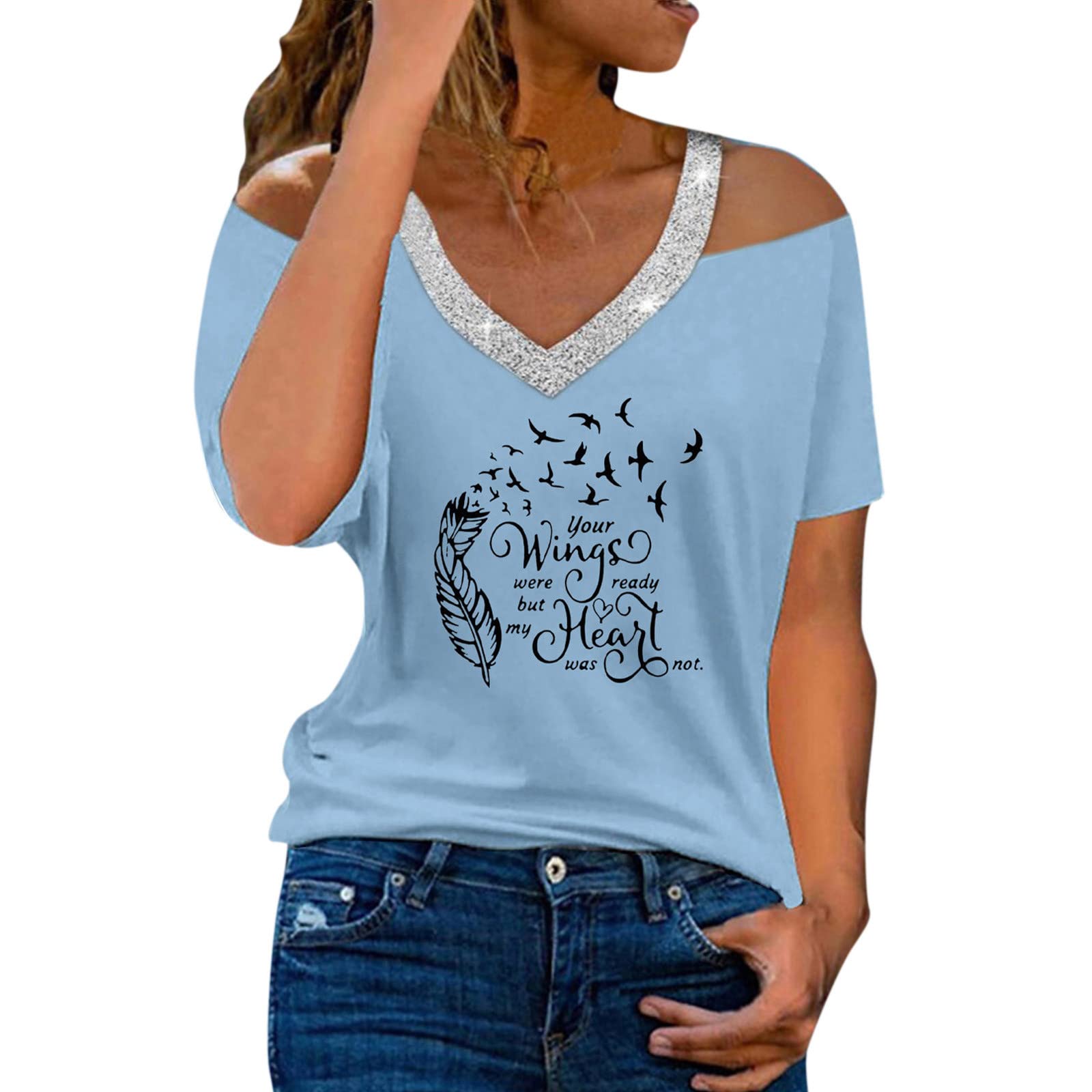 NIANTIE Women's Summer Casual T-Shirts - Loose Crewneck Short Sleeve Tunic Tops for Everyday Wear | Perfect for Outings, Work & Relaxation
