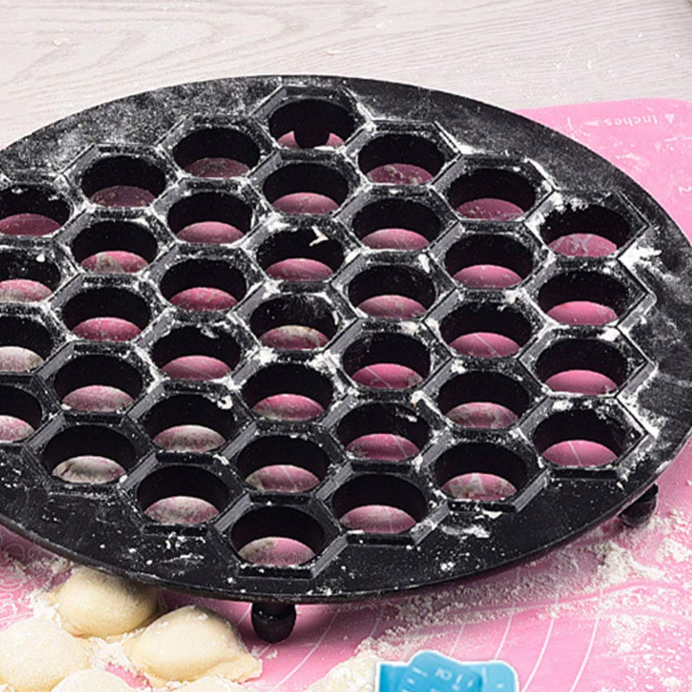 Cabilock 37-Hole Dumpling Maker - Zinc Alloy Dumpling Mold for Homemade Dumplings & Wontons | Kitchen Accessory for Shaped Dumplings | Perfect for Family Cooking, Party Snacks & Asian Cuisine Lovers
