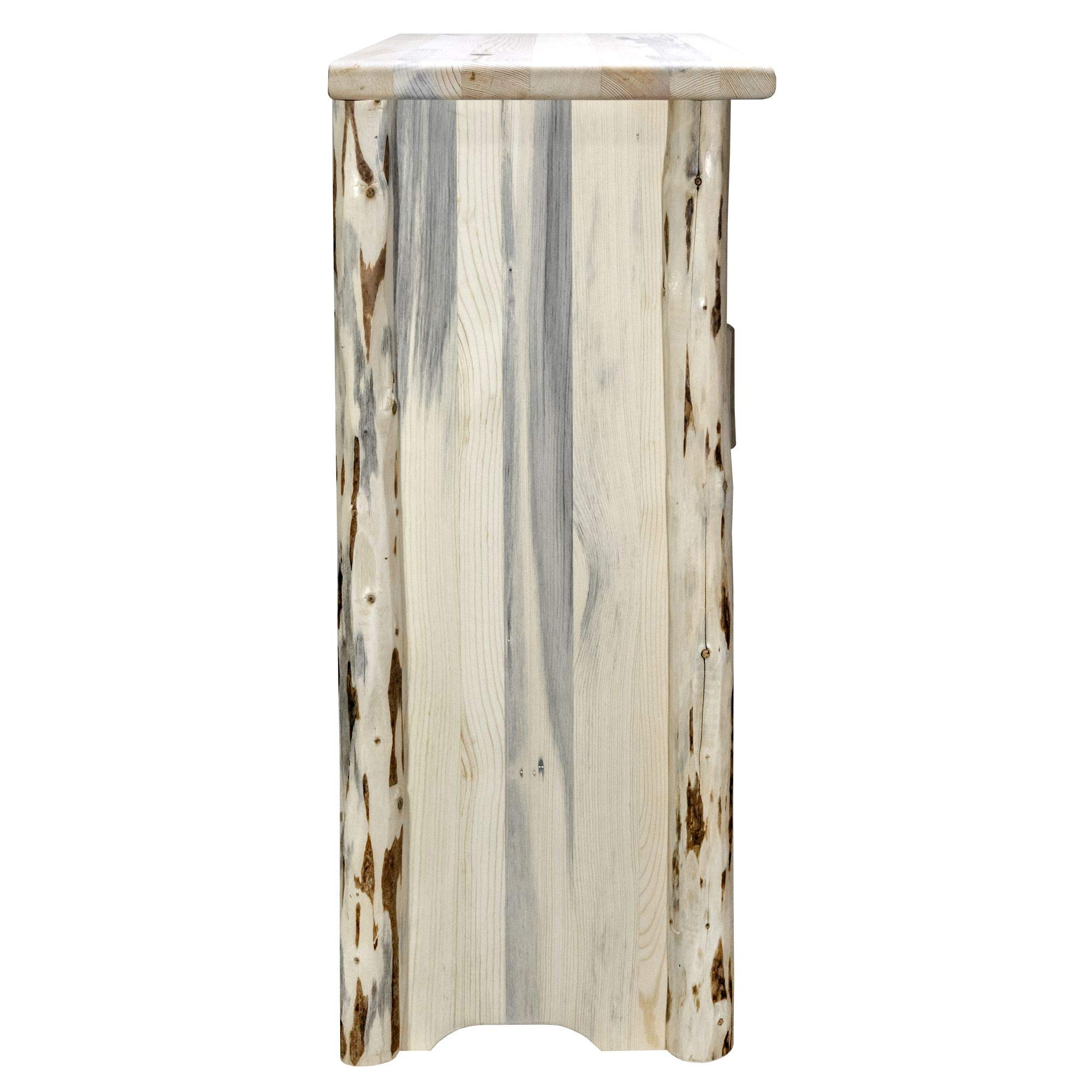 Montana Woodworks Accent Cabinet - Right Hinged, Unfinished Wood for Custom Staining & Painting | Perfect for Living Room, Bedroom, or Entryway Storage & Decor