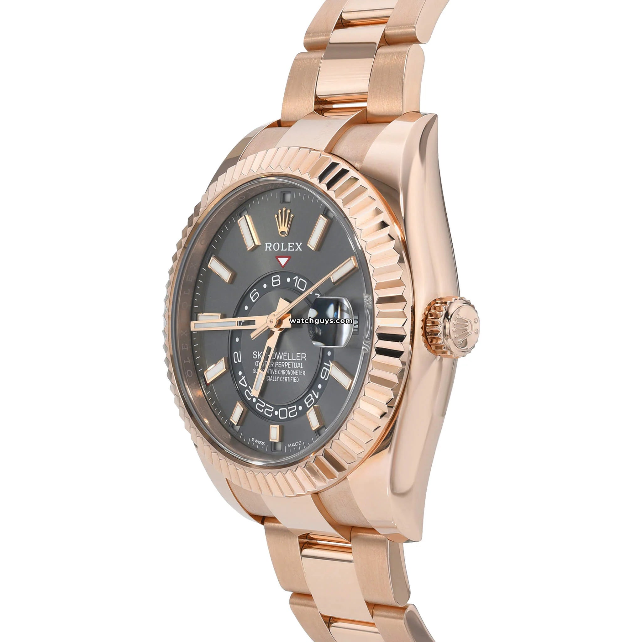 Rolex Sky-Dweller 326935 Slate Everose Gold Men's Watch - Luxury Automatic Timepiece for Business Travel & Formal Occasions
