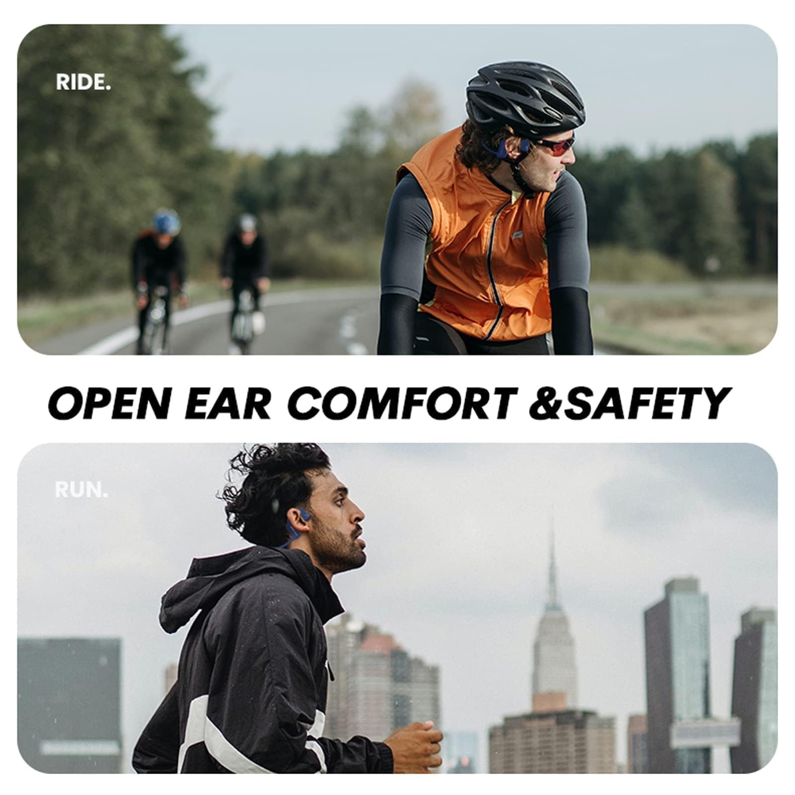 Bone Conduction Headphones for Swimming - IPX8 Waterproof Bluetooth Earbuds with 8GB MP3 Player | Perfect for Underwater Workouts, Pool Laps & Open Water Swimming