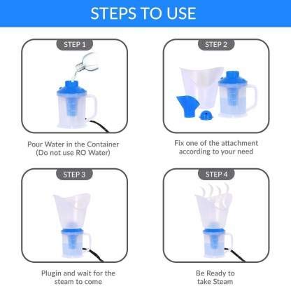SELLMONK 3-in-1 Vaporizer Facial Steamer, Nose Steamer & Cough Relief Inhaler | Portable Home Spa Device for Acne, Congestion & Cold Relief | Made in India | Perfect for Skincare, Sinus Relief & Respiratory Care