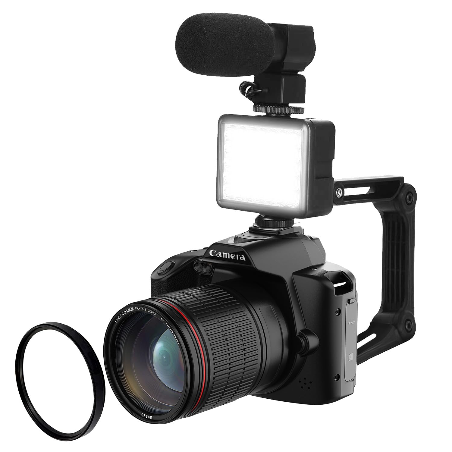 4K WiFi Digital Camera with Night Vision & 64MP Zoom - Vintage Vlogging Camcorder for YouTube, Travel Blogging & Night Photography
