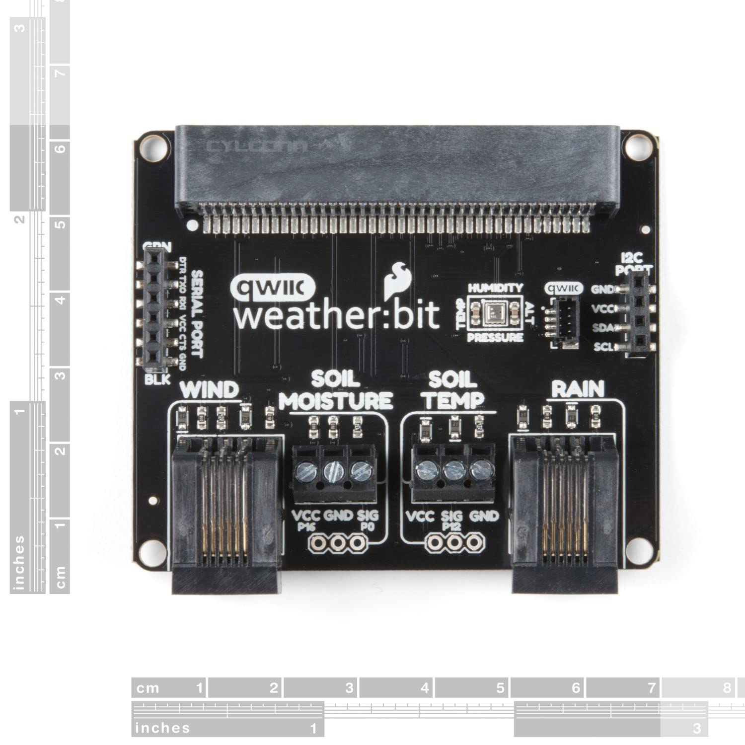 SparkFun Weather:bit - Micro:bit Compatible Carrier Board (Qwiic) with Barometric Pressure, Humidity & Temperature Sensors | STEM Education, Classroom Projects, MakerSpace & Home Learning Activities