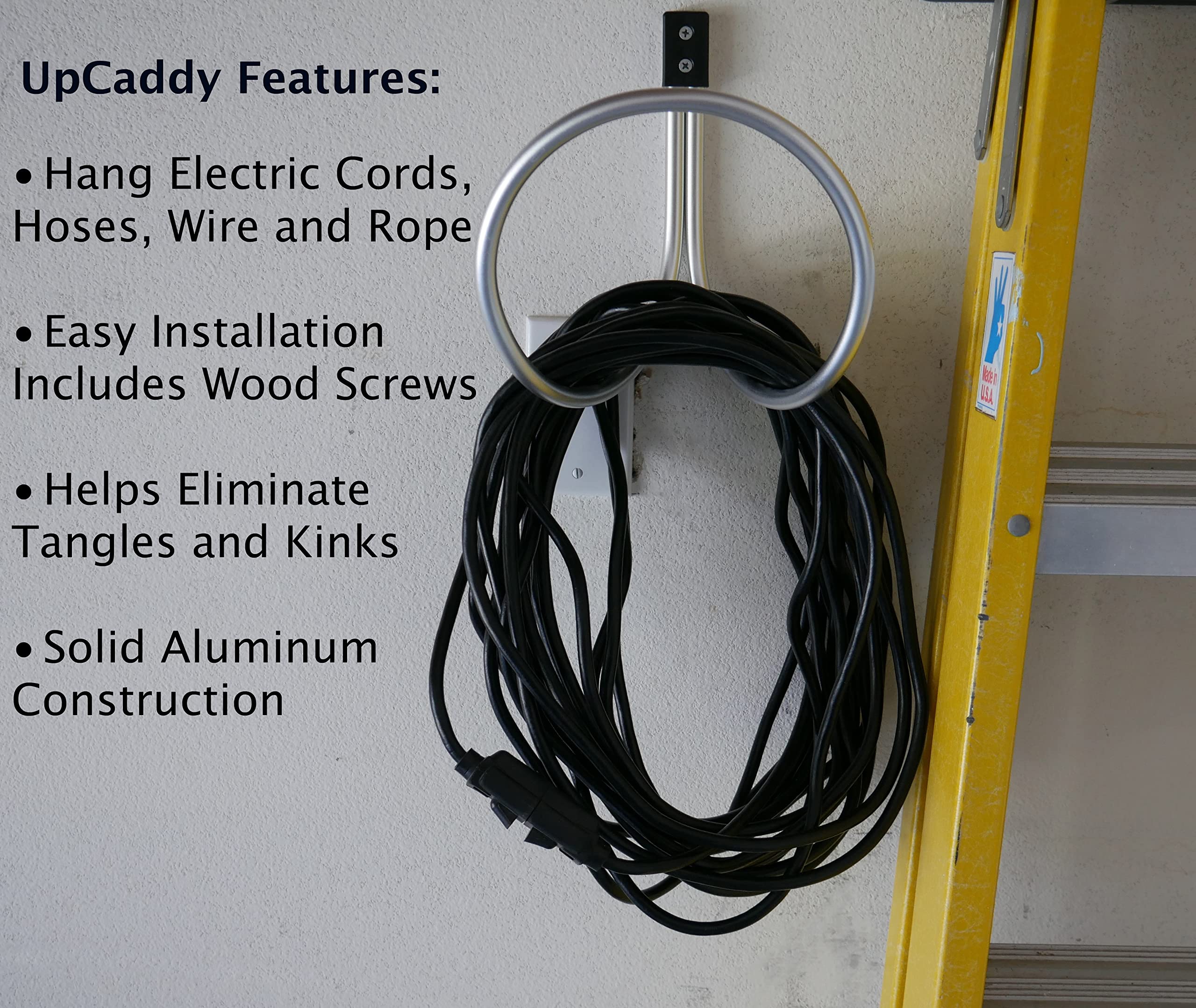 Aluminum Hose Hanger Wall Mount for 3/4