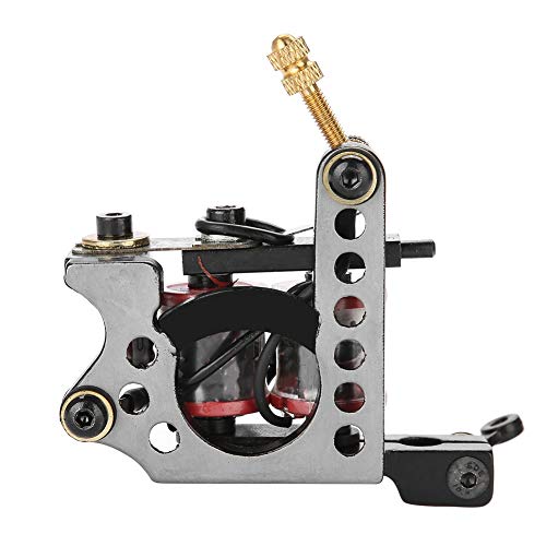 Professional 10-Wrapped Coil Tattoo Machine for Lining & Shading - Heavy Duty Tattoo Gun for Artists & Beginners - Perfect for Studio & Home Tattooing