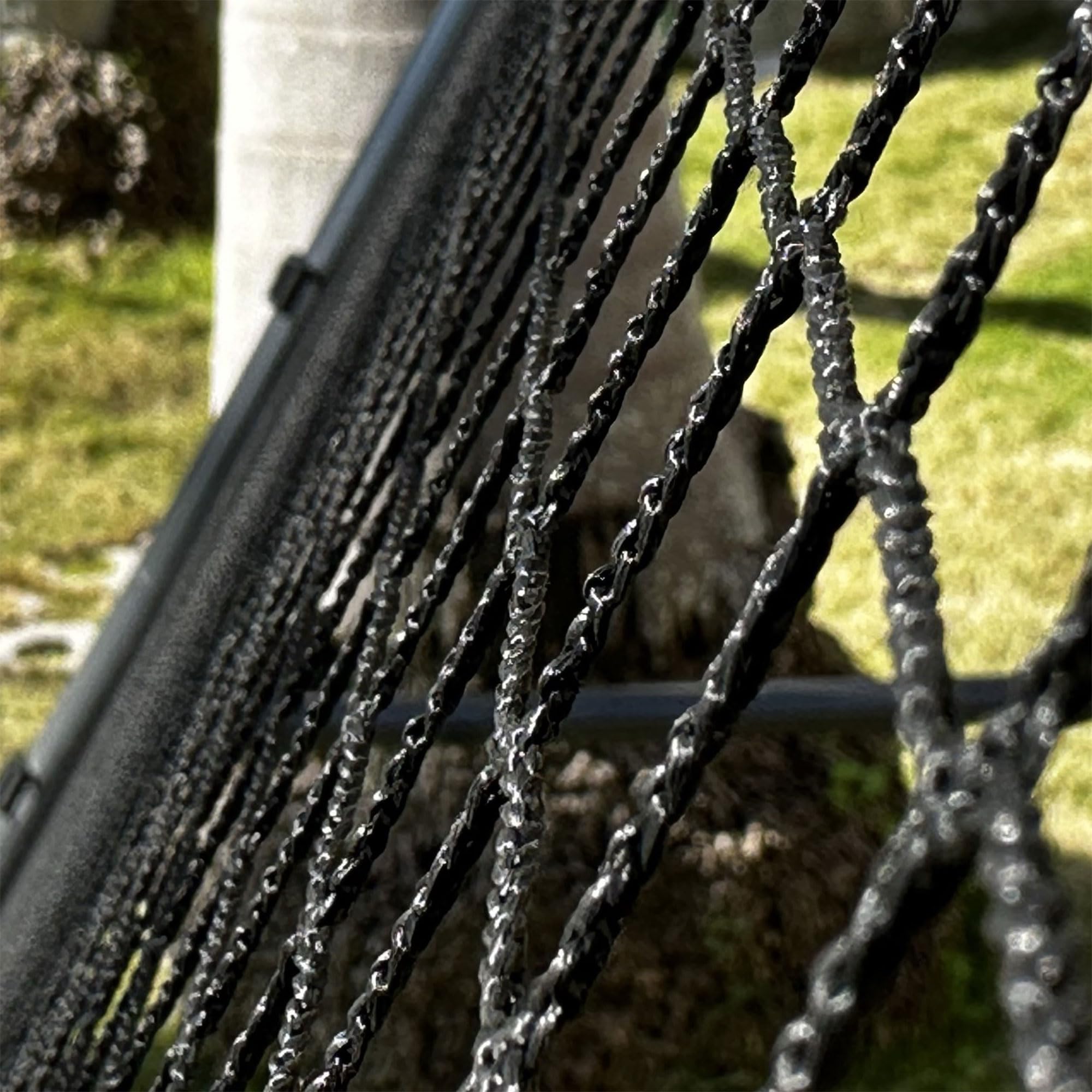 OmniSport 126” x 75” Rebounder Net for Swing Sets - Durable Baseball & Softball Rebound Trainer (Swingset Not Included) - Perfect for Backyard Practice, Training Drills & Batting Cage Sessions