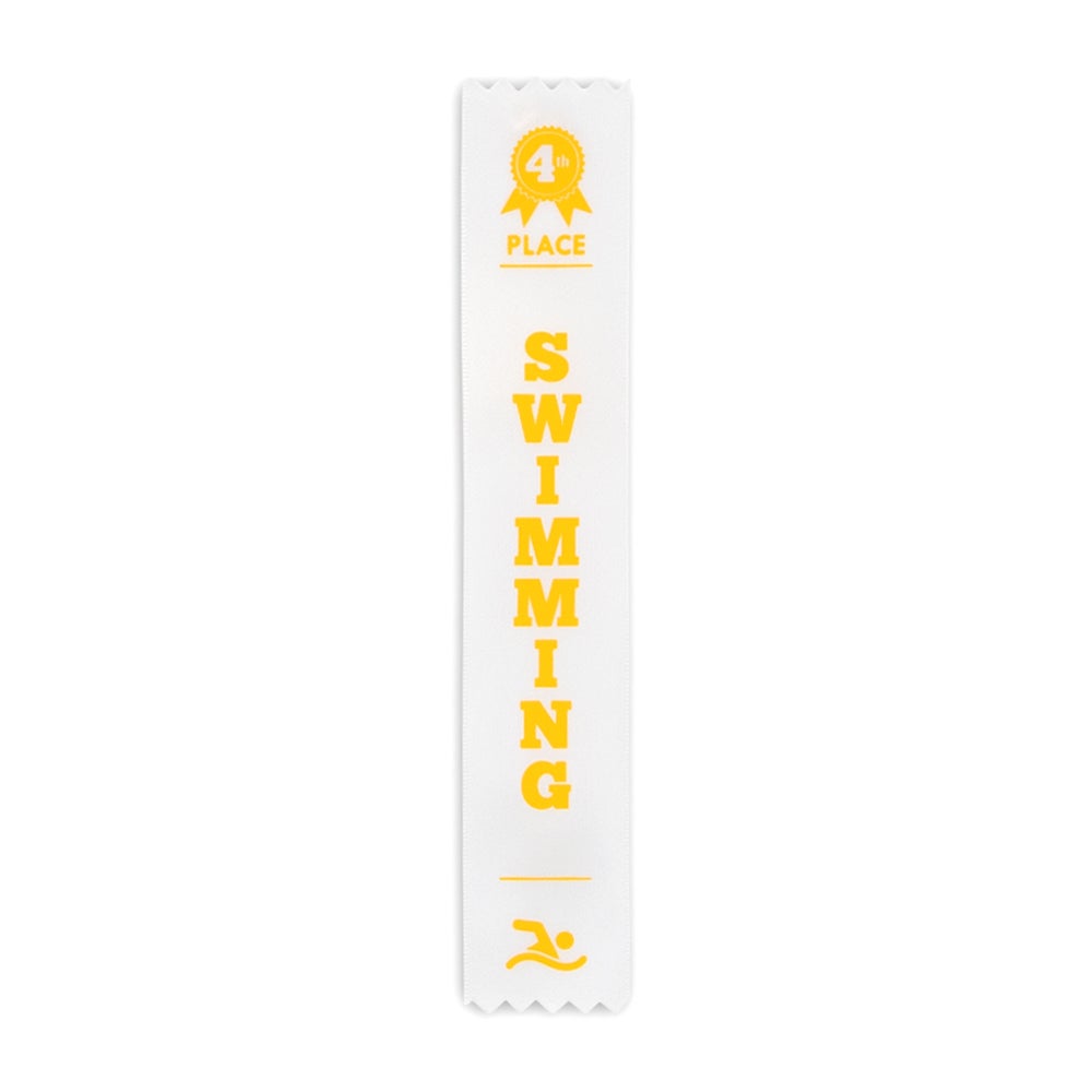 HART Swimming Ribbons - High-Quality Swim Award Ribbons for Competitions, Swim Meets & Team Events - Perfect for Swimming Awards, Trophies & Recognition