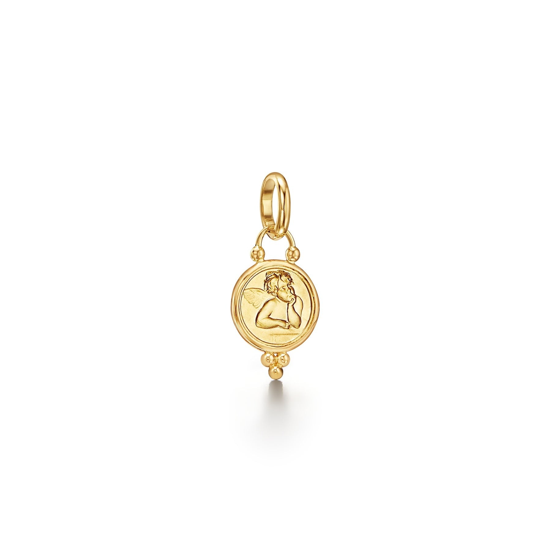 Temple St. Clair Angel Pendant Necklace - 18K Gold Plated Charm for Women - Elegant Jewelry Gift for Birthday, Anniversary & Special Occasions - Perfect for Everyday Wear, Date Nights & Formal Events