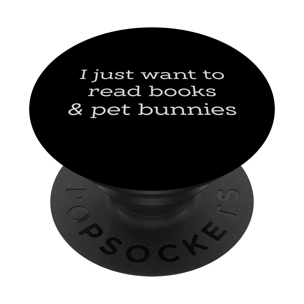 I Just Want To Read Books & Pet Bunnies - Cozy Reading & Bunny Lover T-Shirt - Perfect for Bookworms and Animal Lovers