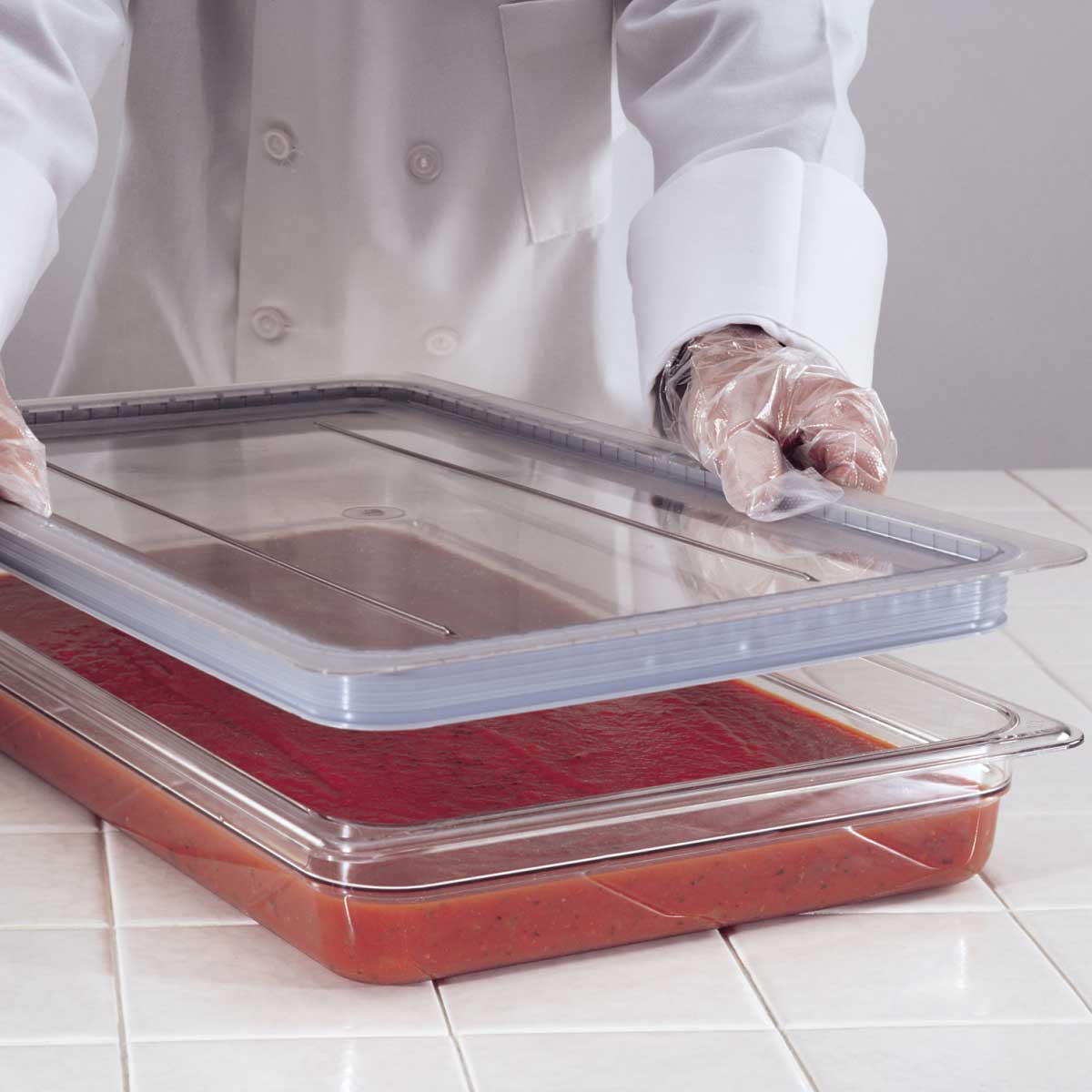 Cambro 12CW135 Camwear Full Size Food Pan - Clear 2.5