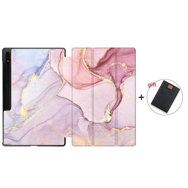 MTT 2022 Galaxy Tab S8 Plus X800 Tri-Fold Stand Case - Premium Protective Cover with Auto Sleep/Wake for Samsung Tablet - Perfect for Work, Travel & Home Entertainment