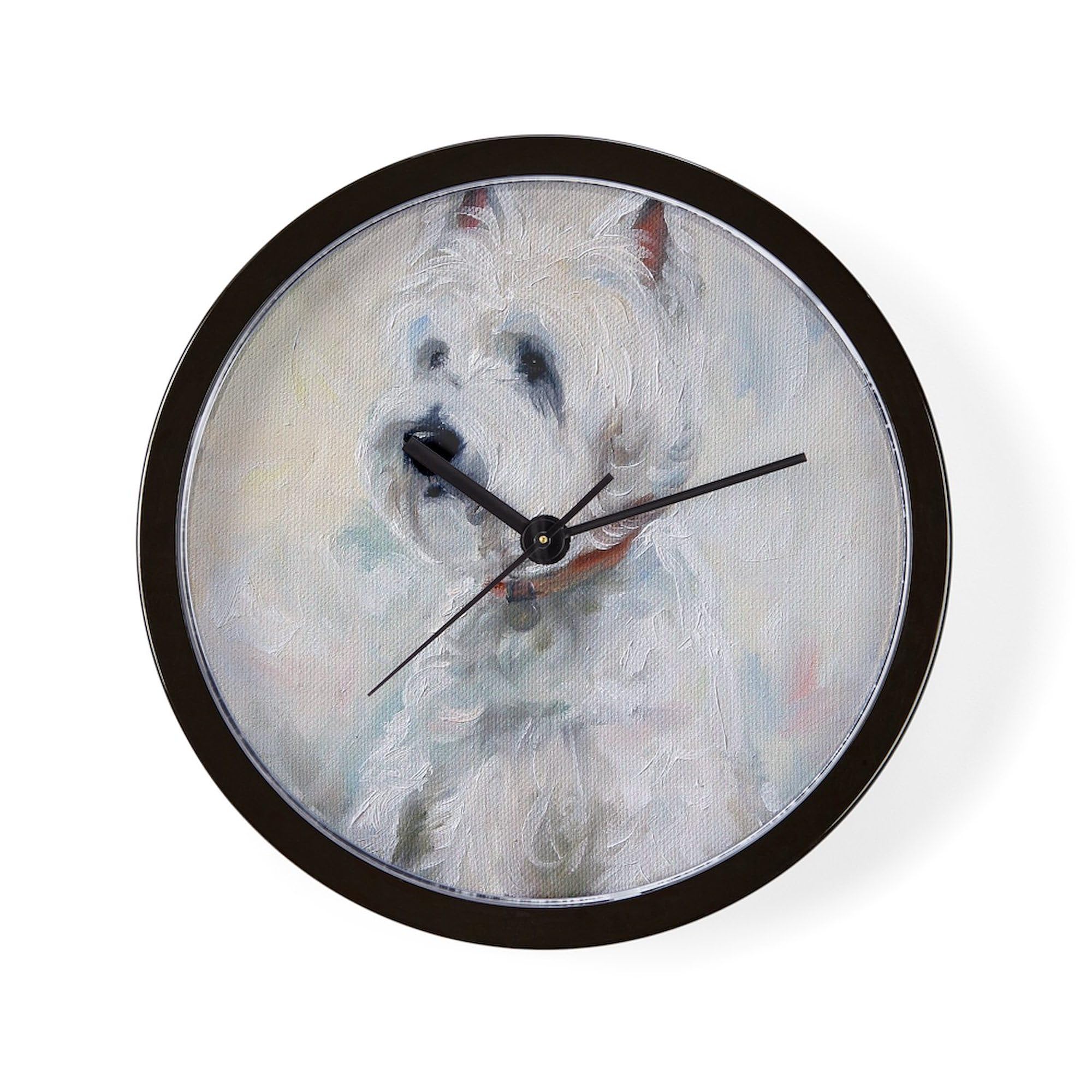 Watch Dog 10-Inch Wall Clock - Silent Non-Ticking Decorative Clock for Living Room, Kitchen, Office | Perfect Home & Office Decor Gift