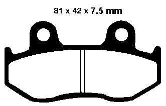 High-Quality Front Brake Pads for Honda TRX250X FourTrax 88-92, CR125R CR250R CR500R 84-86, MTX125 MTX250 84-87 | Durable & Reliable Replacement Parts for Off-Road & Motocross Bikes