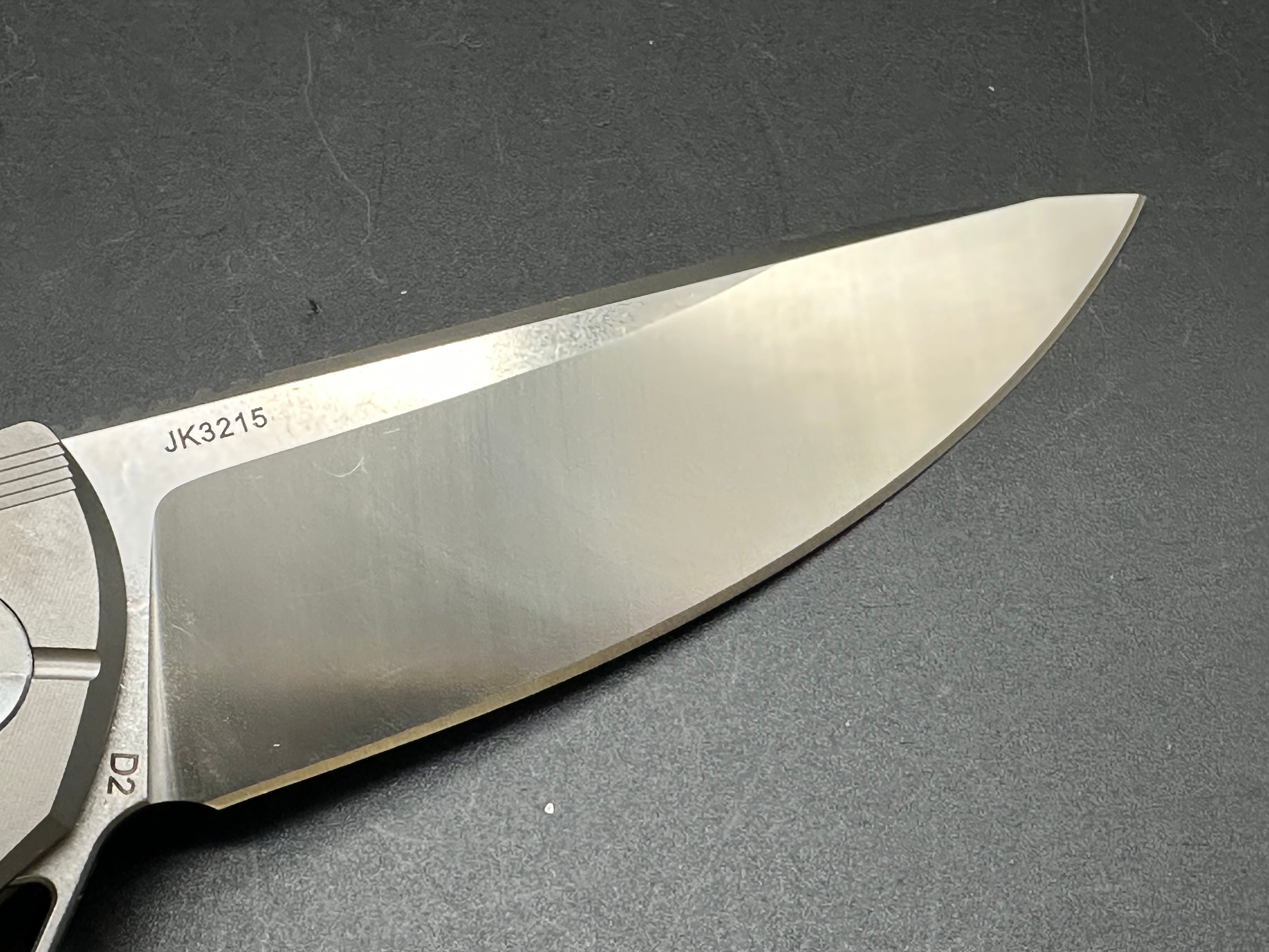 Defcon JK3215 Titanium Handle Folding Knife with D2 Steel Blade - EDC, Camping, Survival & Outdoor Activities