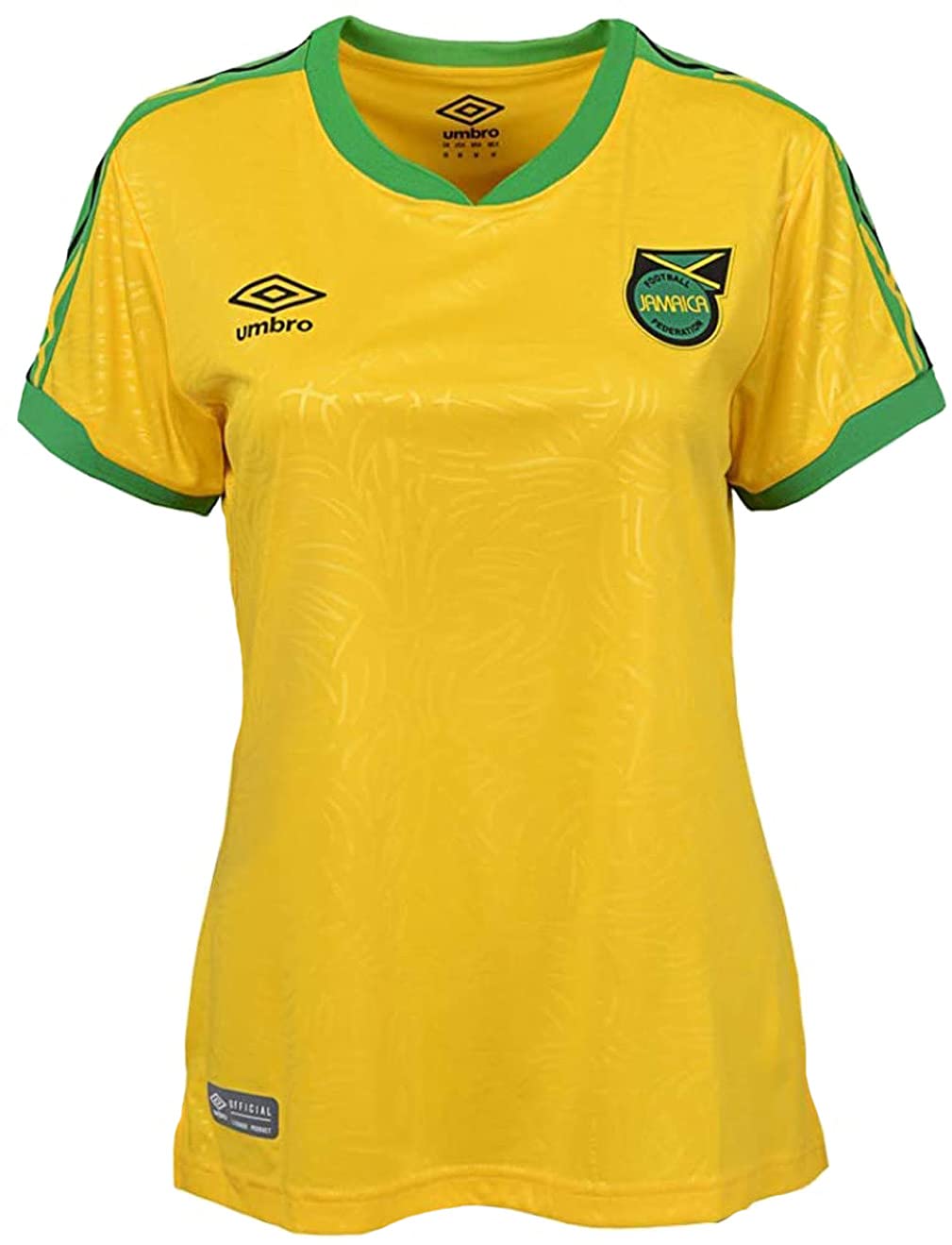 Umbro Jamaica 18/19 Women's Home Soccer Jersey - Yellow Football Shirt for Fans & Players - Perfect for Matches, Training & Casual Wear