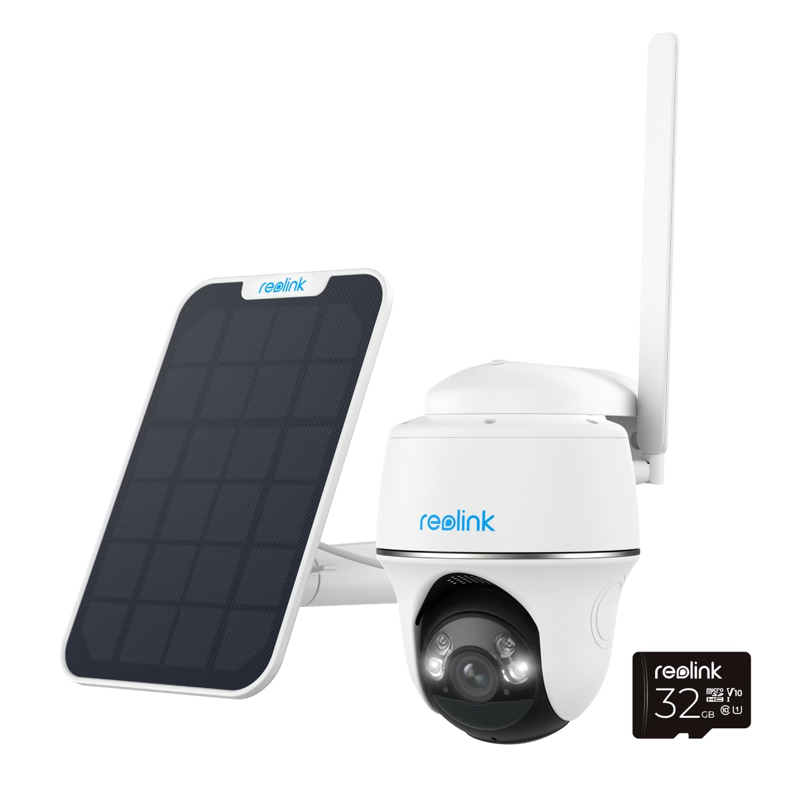 Reolink 4G/3G LTE Wireless Outdoor Security Camera with Solar Power - 360° Pan Tilt, 2K+ Color Night Vision, Smart Person/Vehicle Detection, No WiFi Needed - Ideal for Home, Farm & Business Surveillance (5MP)