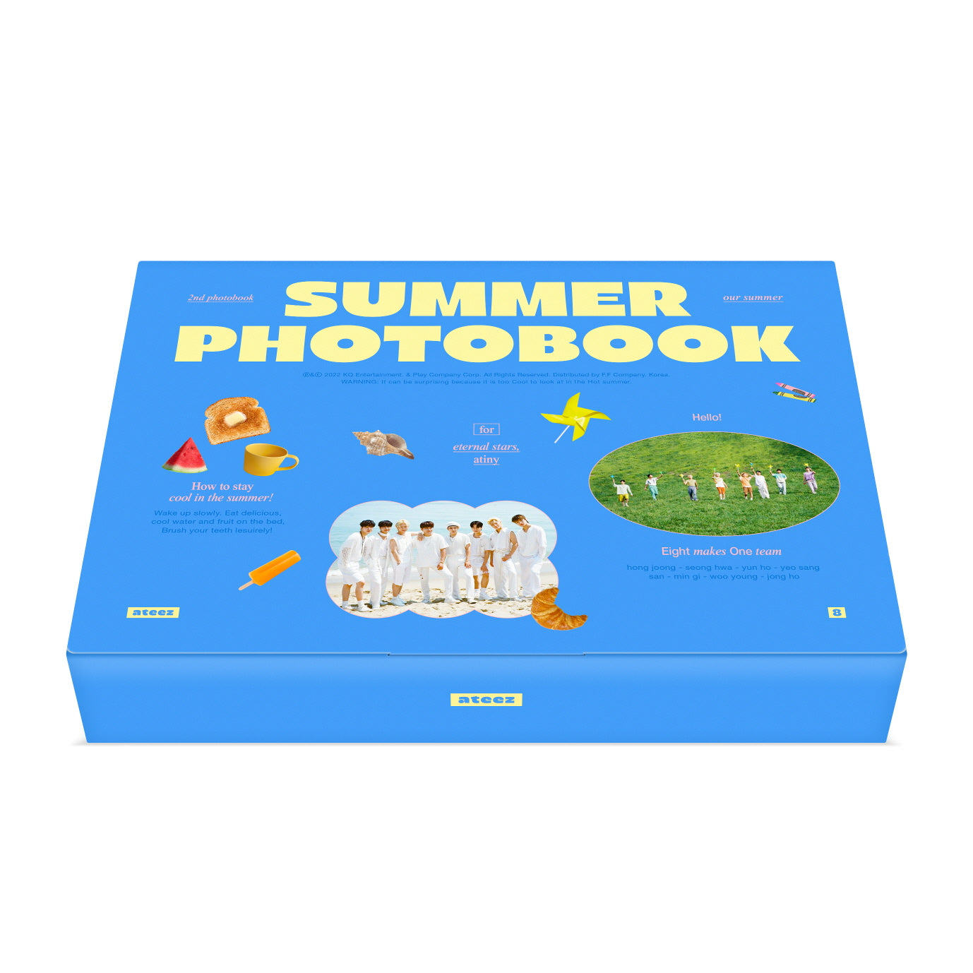 ATEEZ 2022 SUMMER PHOTOBOOK - Official K-Pop Merchandise for Fans | Collectible Photobook for ATINY | Perfect for K-Pop Collections and Fan Gifts