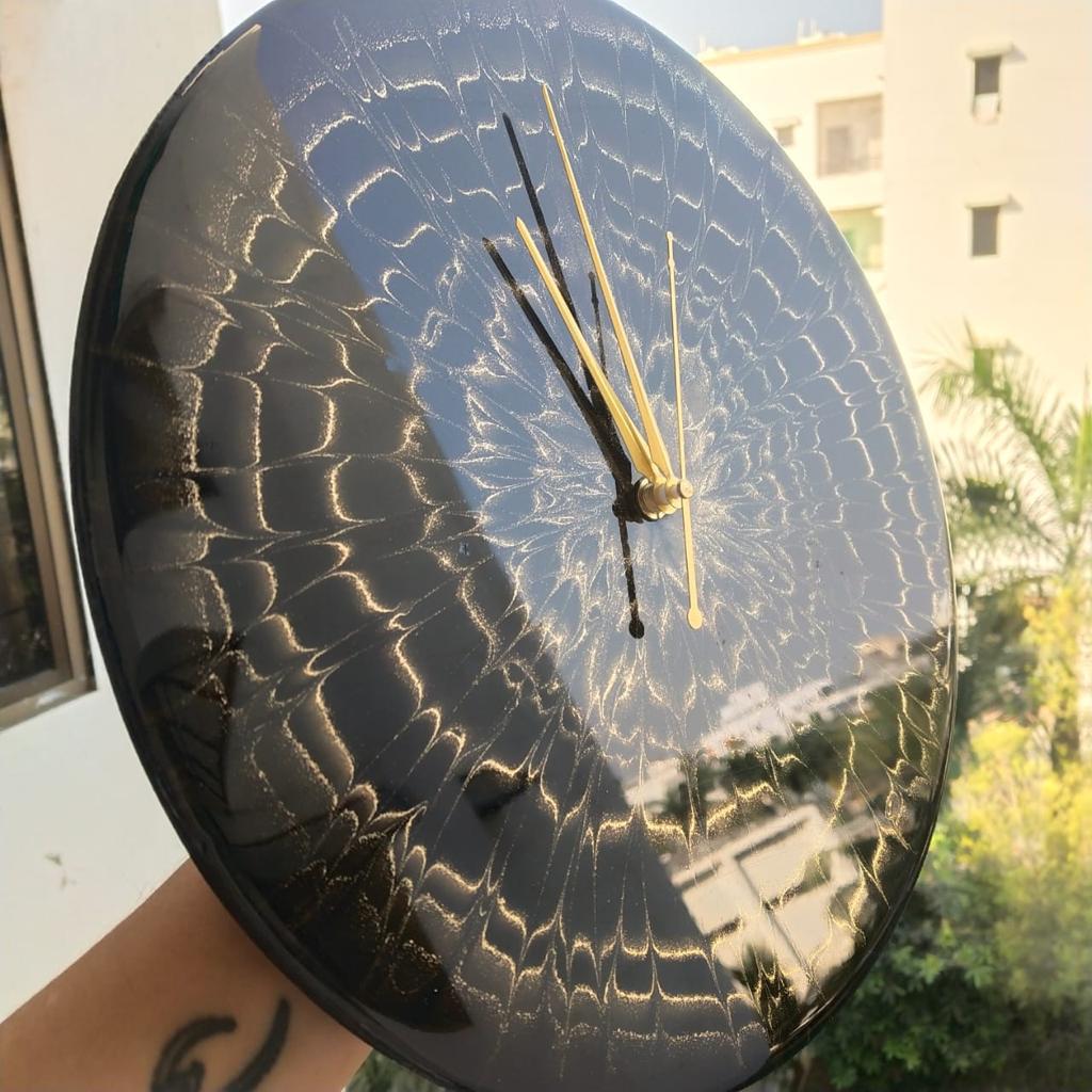 Handmade Wooden Wall Art Clock - Unique Home Decor for Living Room, Bedroom & Office - Perfect Gift for Housewarming & Holidays