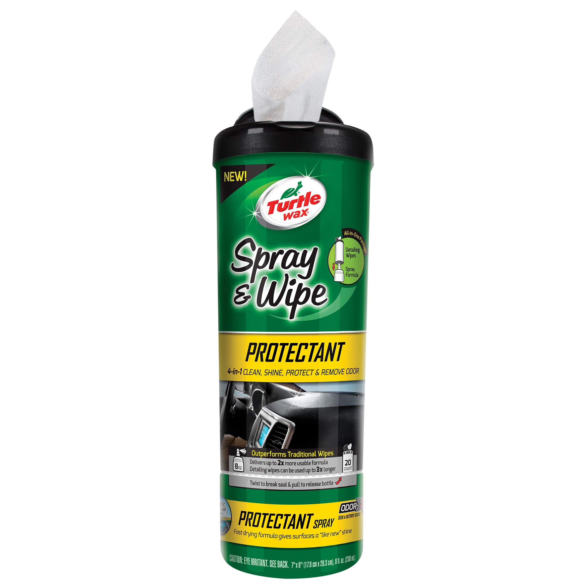 Turtle Wax 50939 Car Spray & Wipe Protectant - Quick Detailer for Shine & Protection | Perfect for Car Detailing, Wash Maintenance & Surface Care