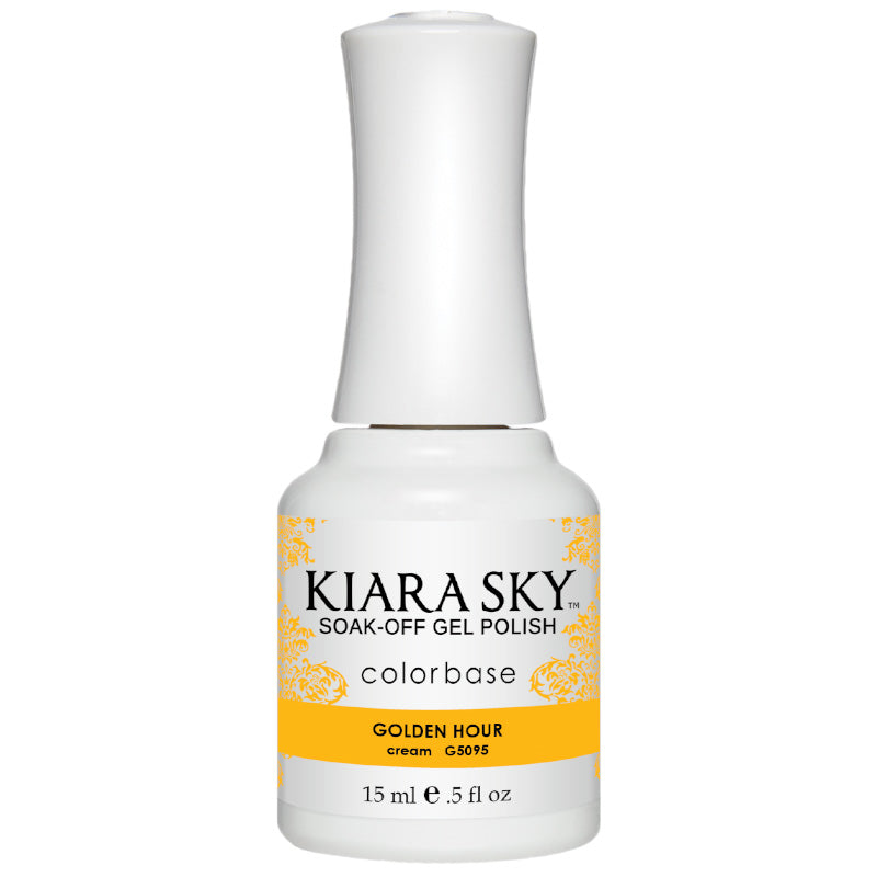 Golden Hour Gel Nail Polish - Long Lasting UV LED Soak Off Gel Polish for Salon Quality Manicures - Perfect for Nail Art, Home Use & Professional Salons