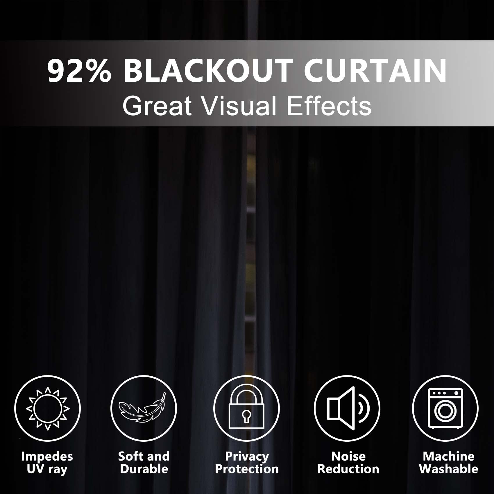 Baocicco Sunflower Blackout Curtains - 2 Panels 53x96 Inch, Thermal Insulated & Soundproof Floral Drapes for Kitchen, Bedroom, Living Room - Country Nature Garden Sunflower Theme with Grommets | Perfect for Home Decor, Privacy & Light Blocking