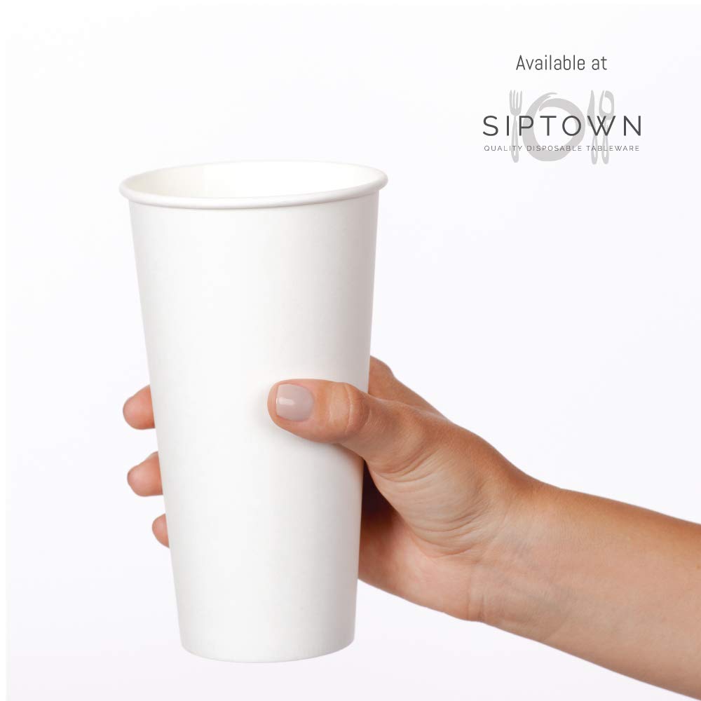 Premium 12oz Disposable Hot Paper Cups - 1000 Pack | Leak-Proof & BPA-Free Coffee Cups for Office, Cafes & Events | Eco-Friendly White Paper Drinkware for Hot Beverages, Tea & Cocoa