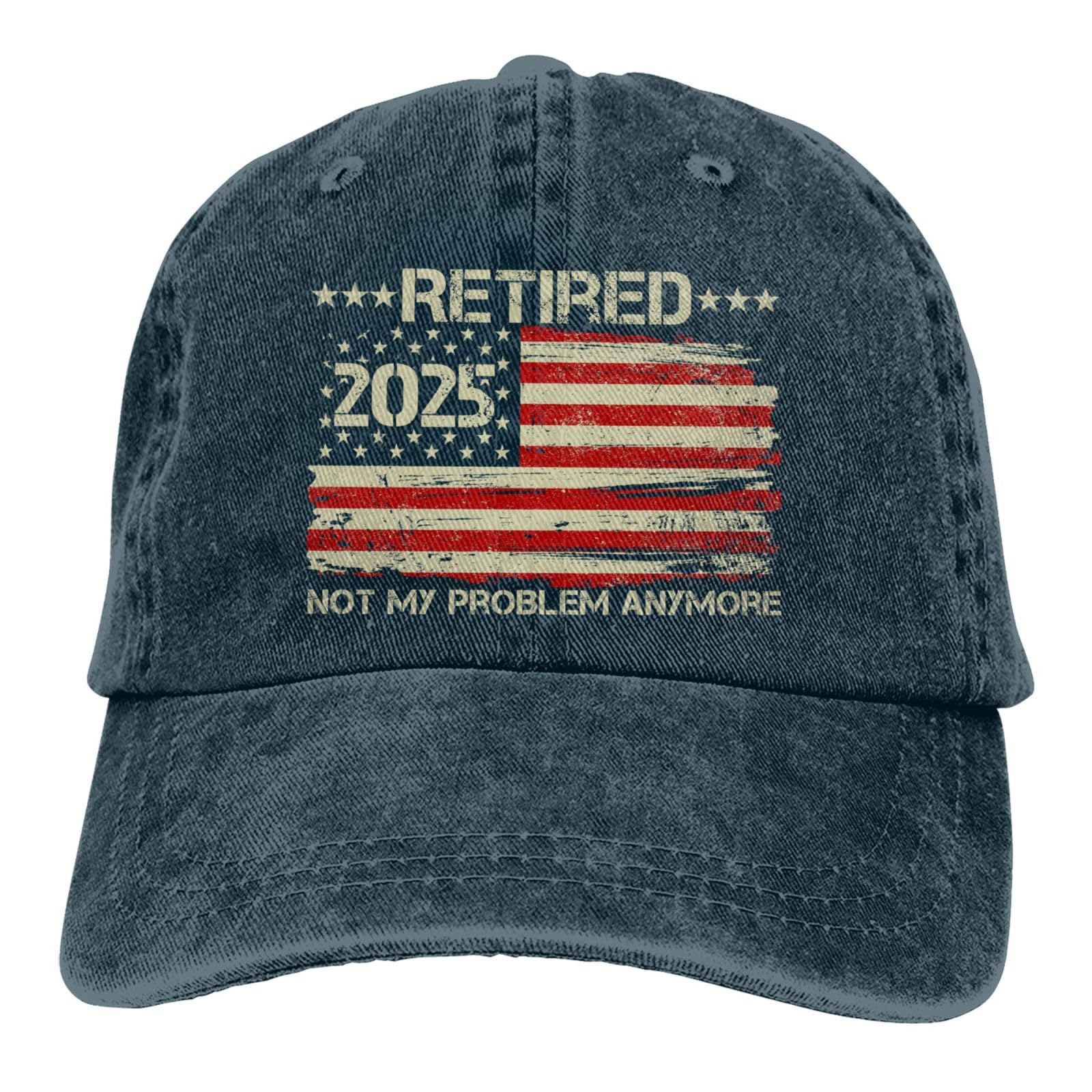 Funny Retirement Gifts for Men & Women 2025 - Retired Baseball Cap with Embroidery - Perfect Retirement Party, Farewell Gift & Celebration Accessory