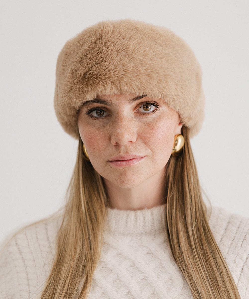 Margot Faux Fur Headband for Women - Soft Winter Head Wrap, Fashionable Hair Accessory for Cold Weather, Outdoor Activities and Stylish Outfits