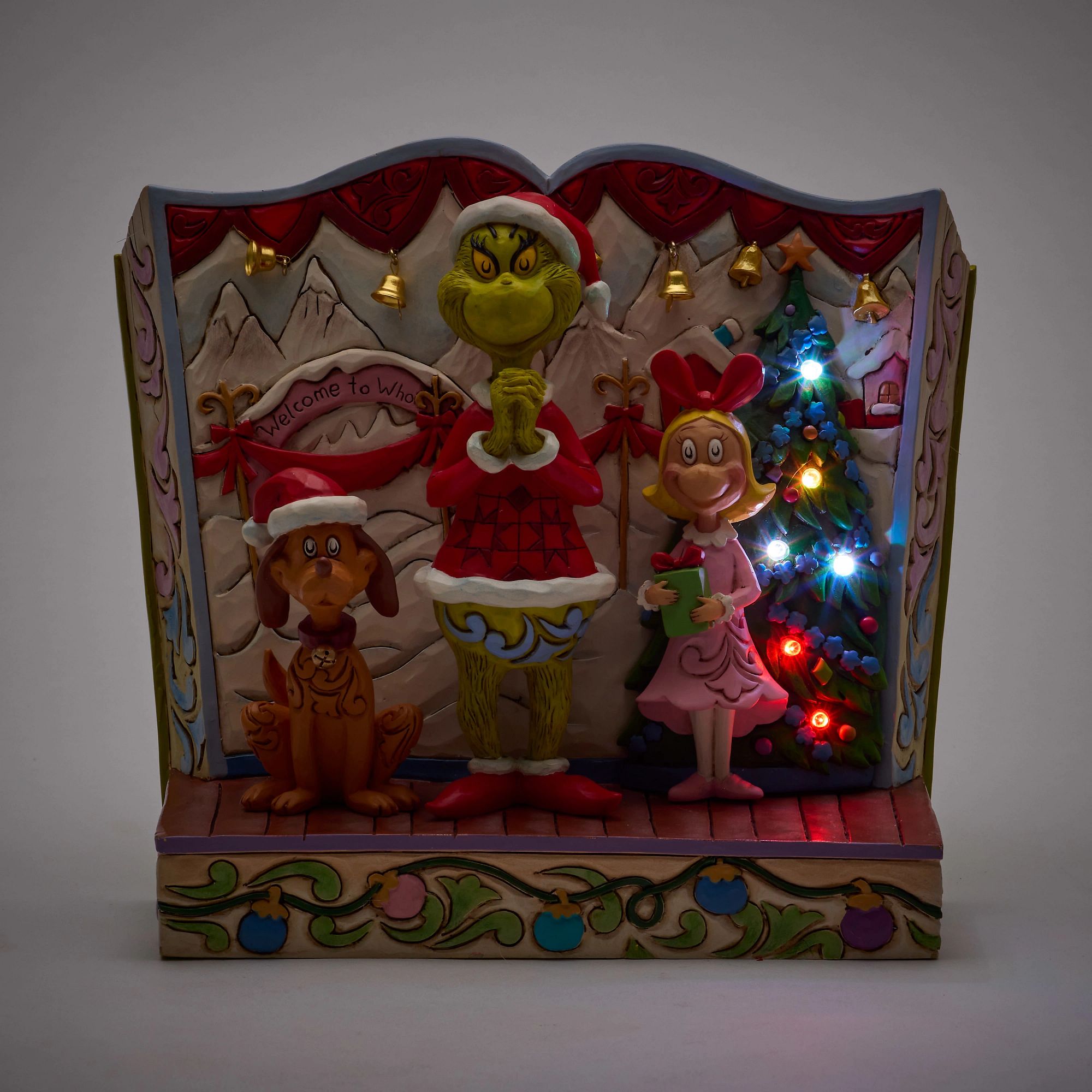 Grinch with Max and Cindy FE - Christmas Decorations for Home, Party, and Holiday Festivities