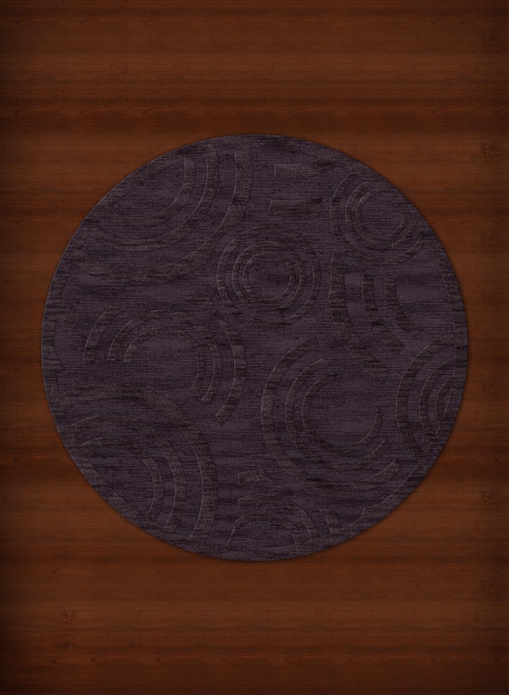 Dalyn Rugs Dover DV3 12-Foot Round Area Rug in Grape Ice - Perfect for Living Room, Bedroom, or Dining Room Decor