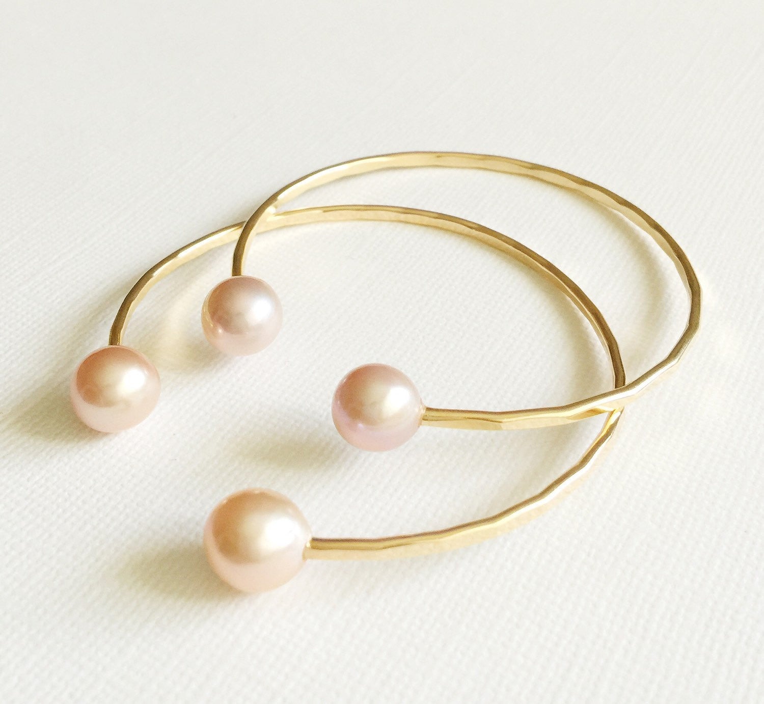 Elegant Pink Pearl Cuff Bracelet (B246) - Perfect for Weddings, Parties & Special Occasions
