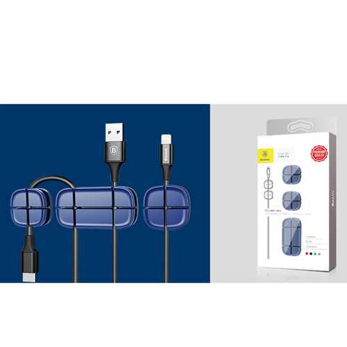 Baseus Cable Organizer - Desktop Wire Management Clip for Earphones, Chargers, Xiaomi & iPhone Accessories - Perfect for Home, Office & Travel Use