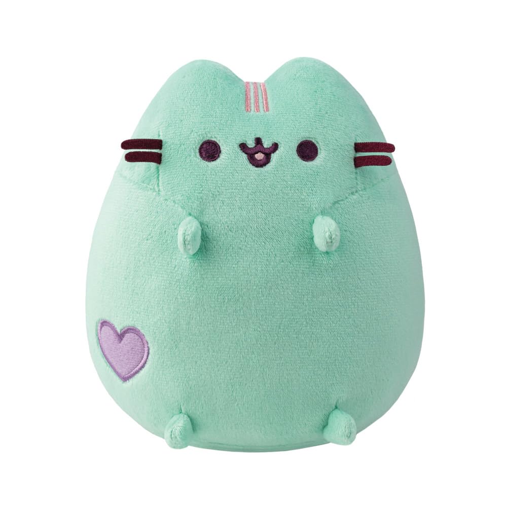 **Aurora 61561 Mint Pastel Pusheen Plush Stuffed Animal Toy - Soft & Cuddly Green Cat for Kids, Gift, and Home Decor**