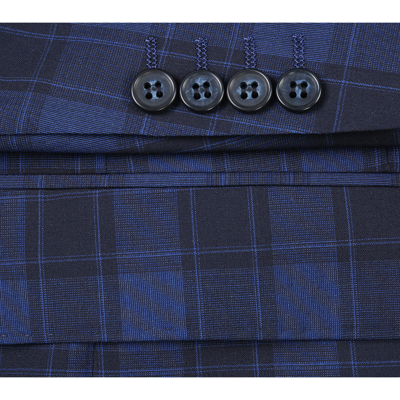 Alessandro Vitello by Renoir New Slim Fit Wool Suit Navy 566 - Premium Italian Wool Business Suit for Men | Perfect for Weddings, Office & Formal Events