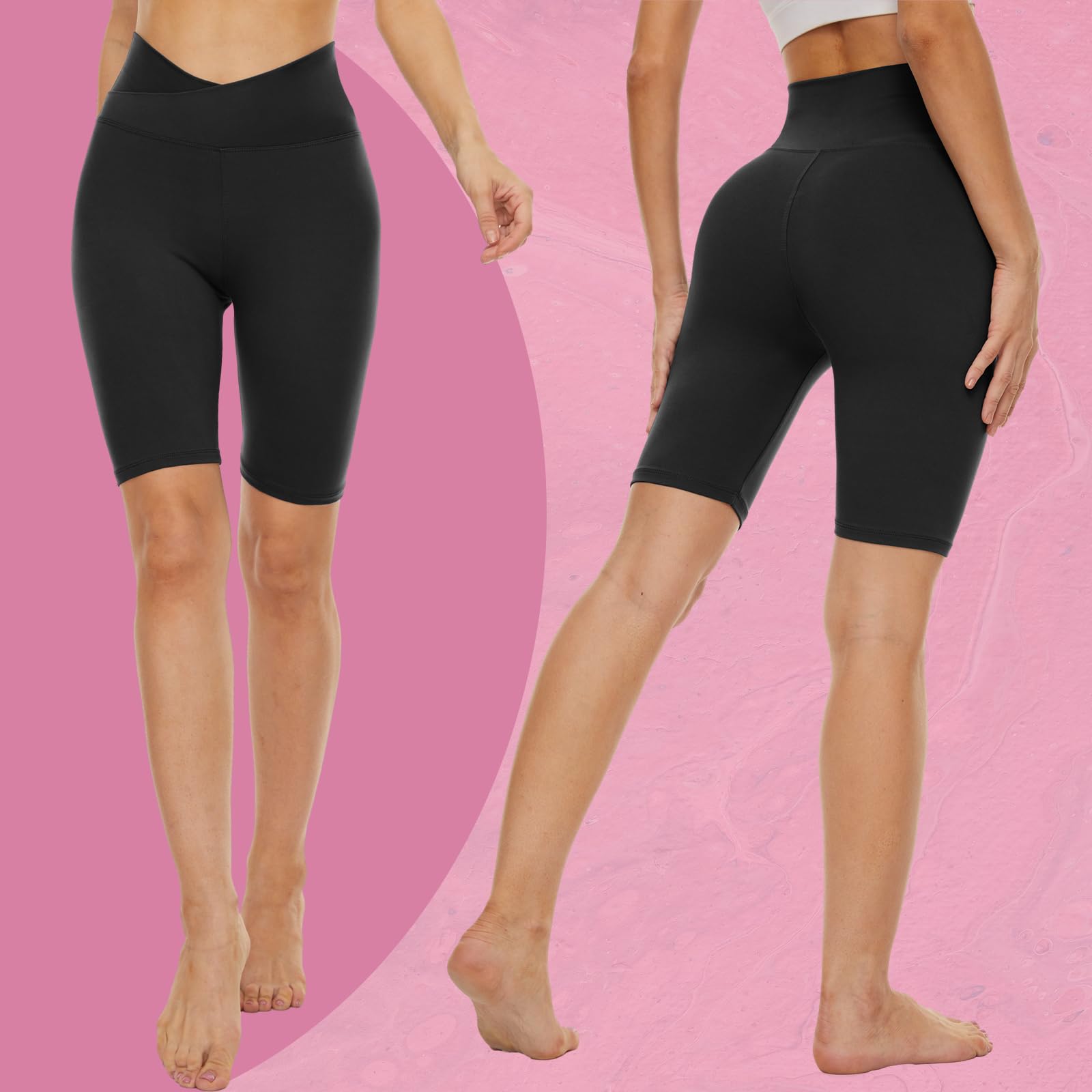 CAMPSNAIL Women's High Waisted Biker Shorts - 8