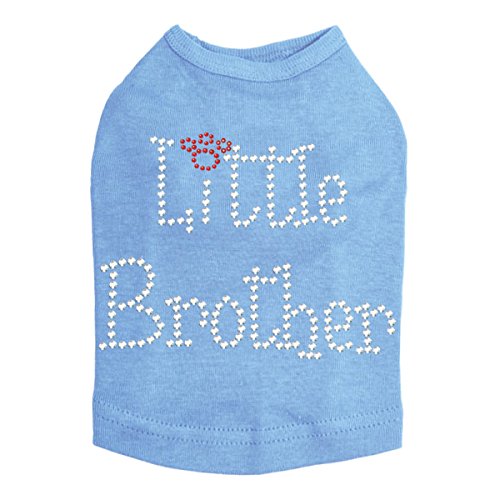 Little Brother Dog Shirt - Blue XS Pet Clothes for Small Dogs | Perfect for Daily Walks, Photo Shoots & Special Occasions