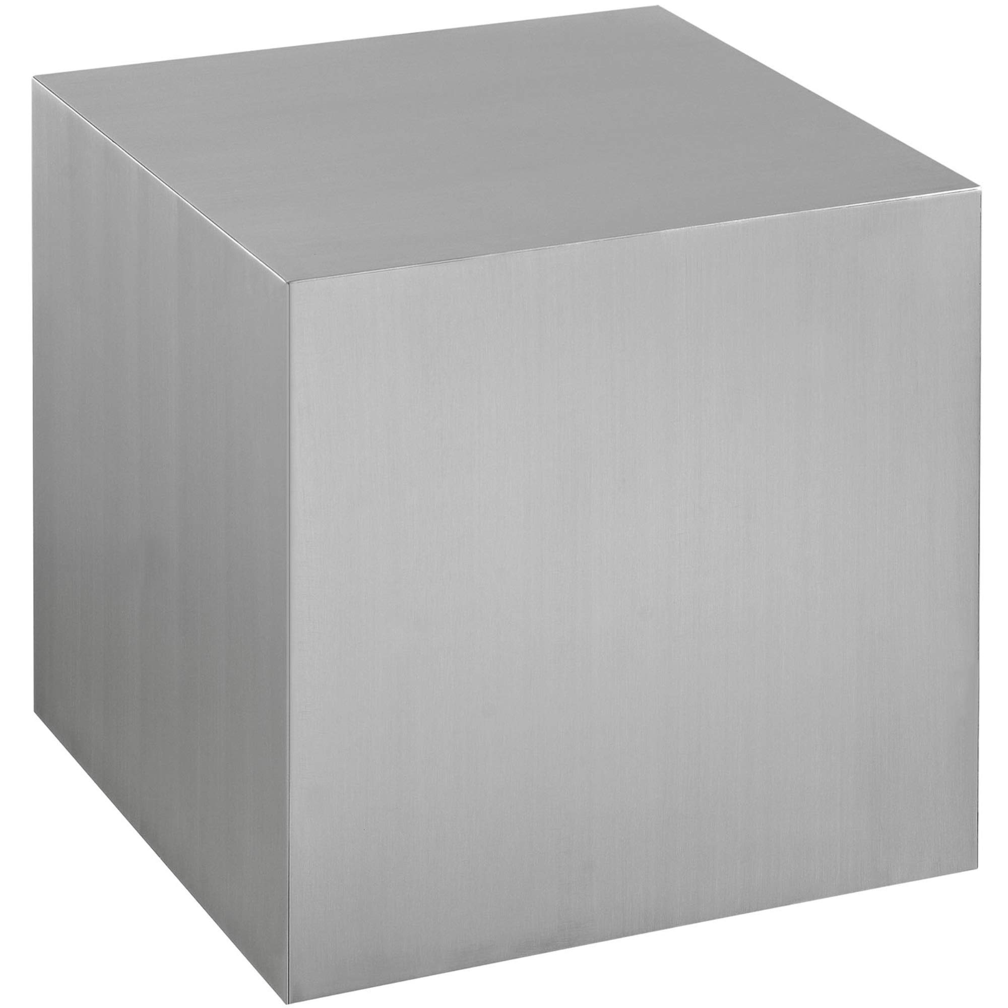 Ergode Contemporary Cast Side Table - Stainless Steel End Table with Modern Design for Living Room, Bedroom & Office | Durable Metal Accent Table for Home Decor