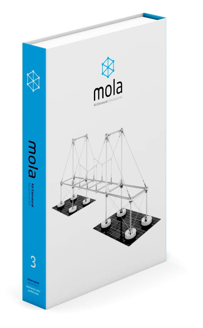 Mola Structural Kit 3 - 205 Piece Magnetic Modular Building Set for STEM Learning, Engineering & Architecture Education with Practical Guide - Perfect for Classroom Projects, Creative Play & Hands-On Learning