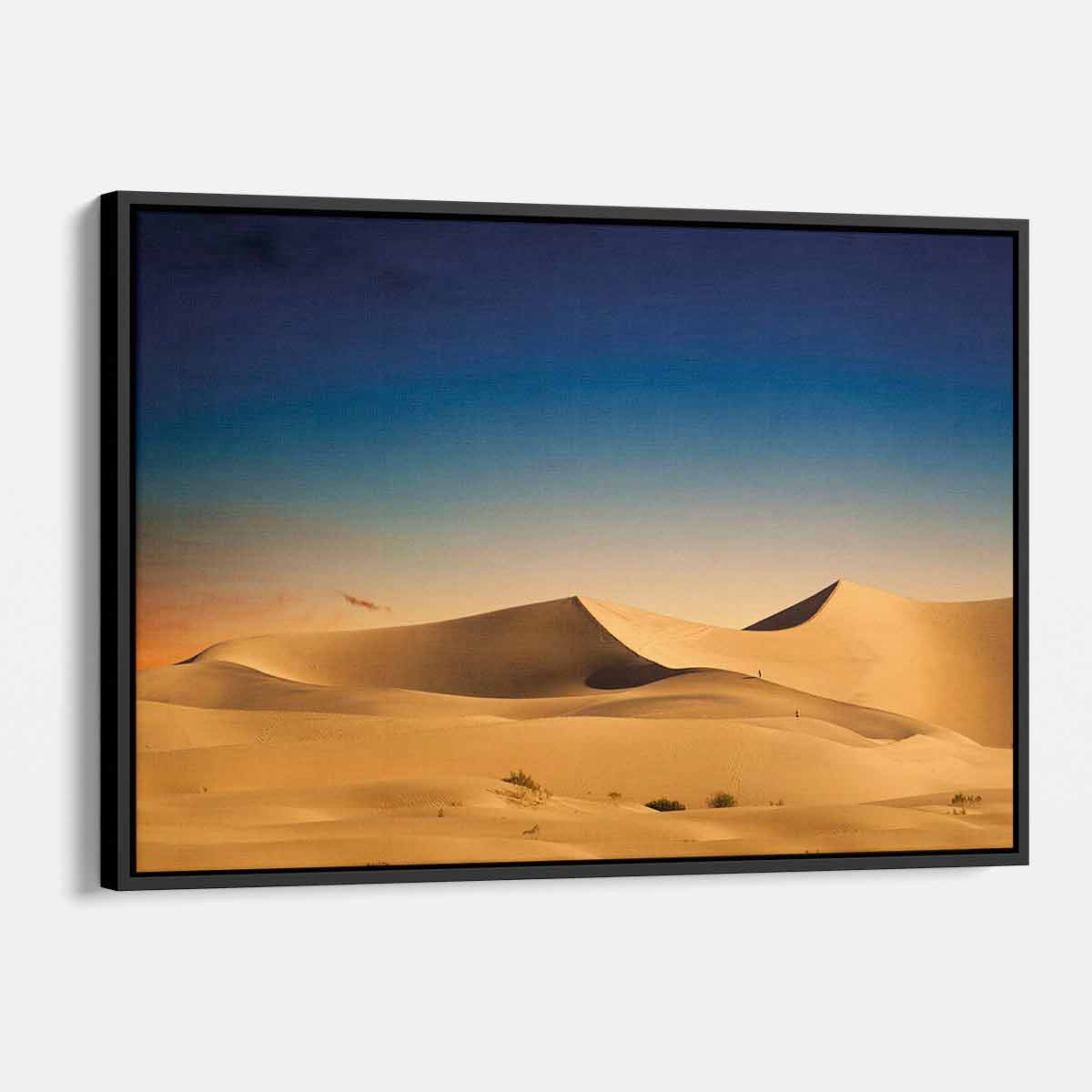 Blue Desert Wall Art Canvas Print - Modern Home Decor for Living Room, Bedroom & Office | 2359