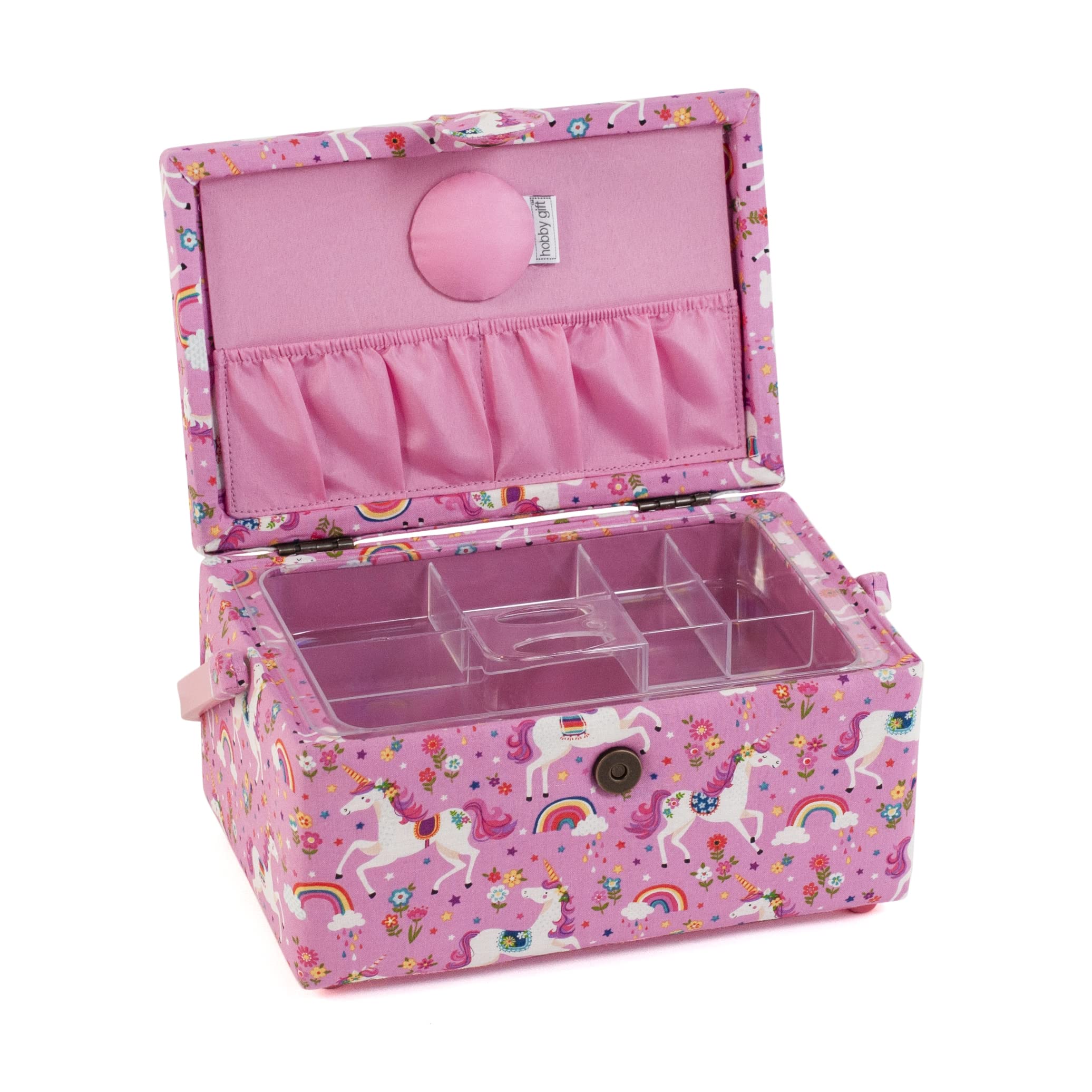 Medium Sewing Craft Storage Box - Rectangle Hobby Organizer for DIY & Sewing Supplies | Perfect for Craft Rooms, Sewing Kits & Gift Wrapping