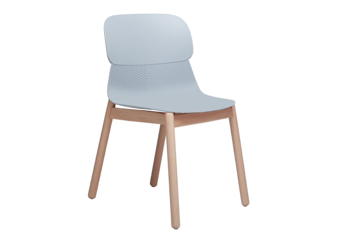 Durable Sammy Plastic Chair with Sturdy Wooden Legs - Perfect for Indoor, Outdoor, Patio, Garden, and Poolside Use