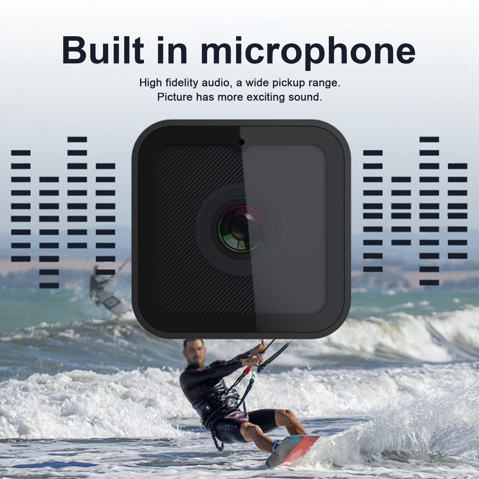Annadue Portable WiFi Action Camera for Outdoor Sports - Waterproof HD Video Camera with Microphone & Long Battery Life - Ideal for Travel, Vlogging, Cycling & Adventure Recording
