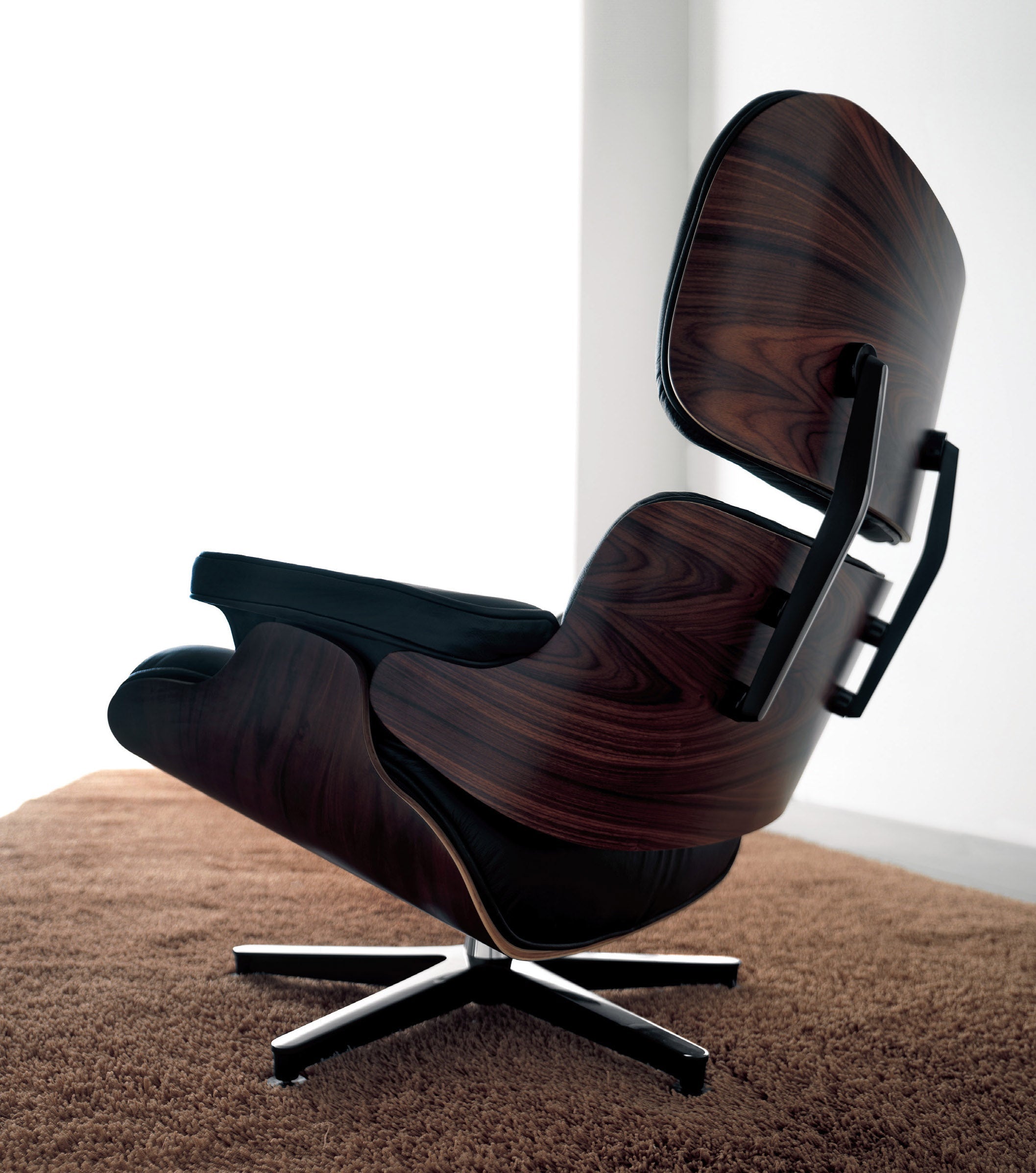 Mid-Century Modern Plywood Lounge Chair - Ergonomic Design for Living Room, Office & Patio - Comfortable Wooden Armchair for Relaxing & Reading