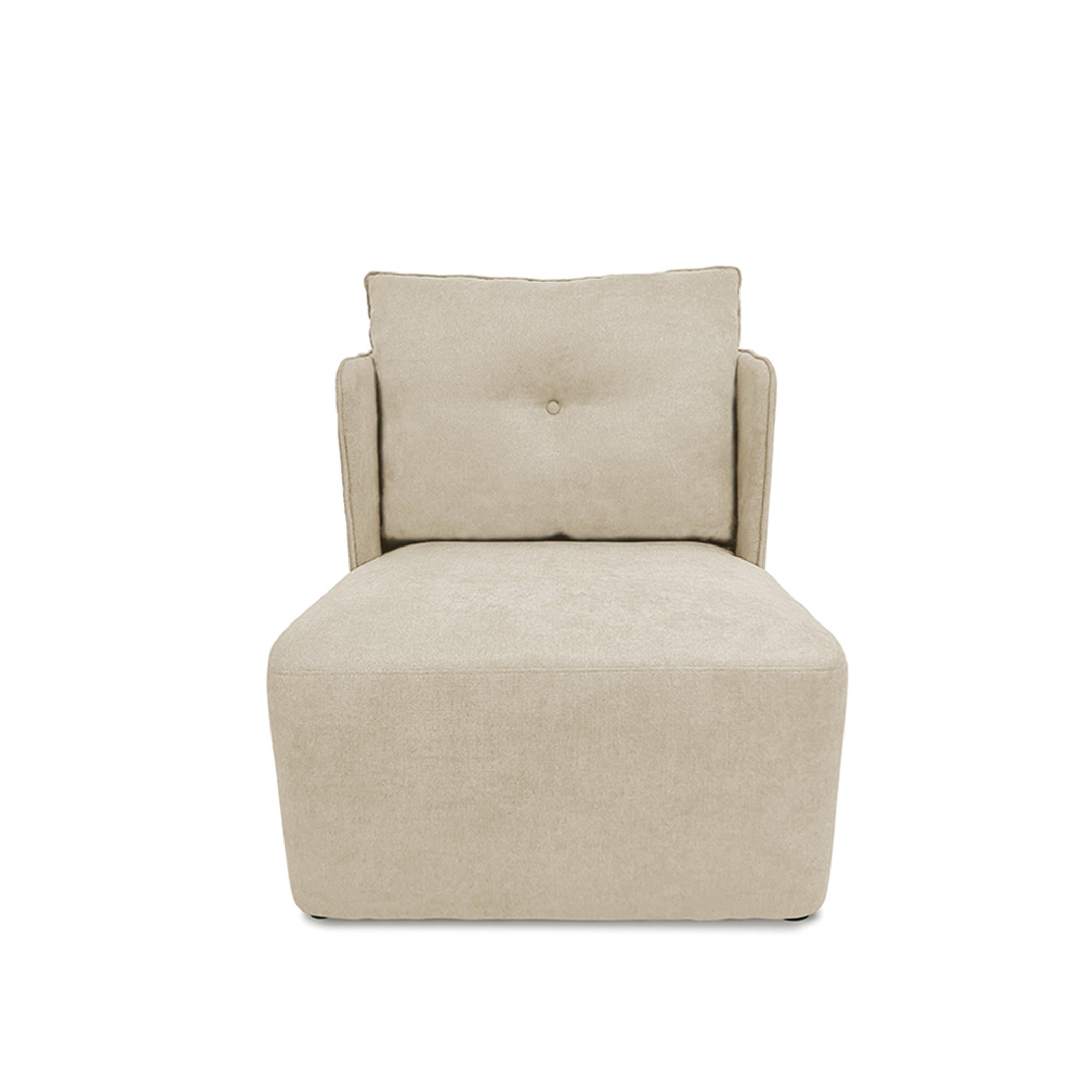 Beth Armchair - Modern Accent Chair for Living Room, Bedroom & Office - Comfortable Upholstered Lounge Chair with Sturdy Wooden Legs
